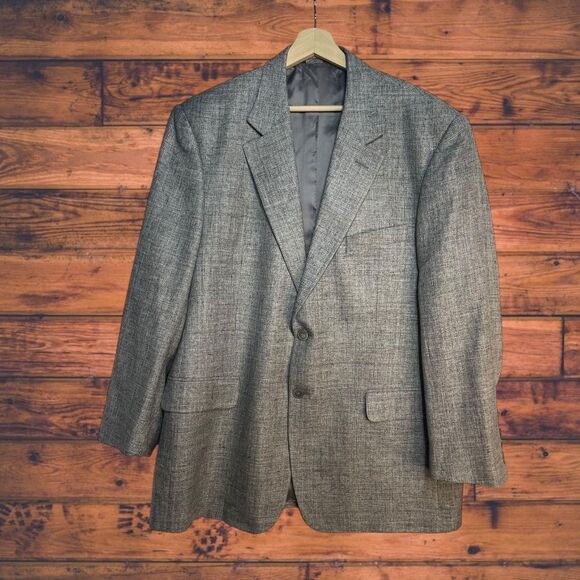 5 for $25🔥Vito Rufolo Grey Blazer Sports Jacket Size 46 Regular - Picture 1 of 7